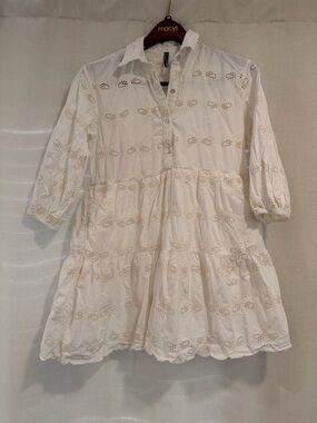 Anthropologie Bettina Deco Bee Mini Dress